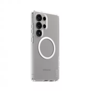 PanzerGlass CARE™ by ® Urban Combat Case transparente com branco compatível com Qi Samsung Galaxy S25 Ultra