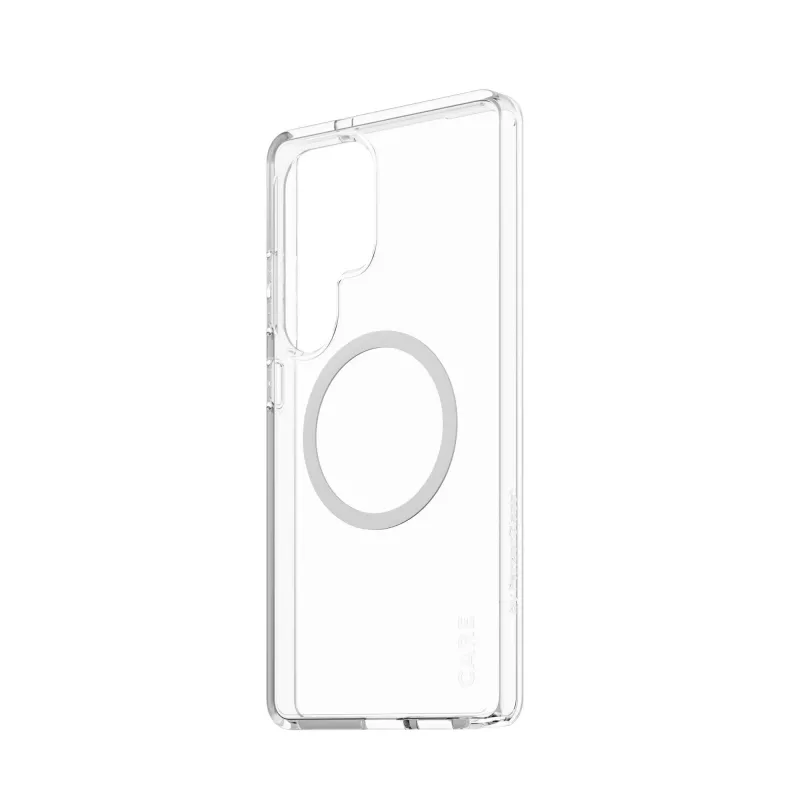 PanzerGlass CARE™ by ® Urban Combat Case transparente com branco compatível com Qi Samsung Galaxy S25 Ultra