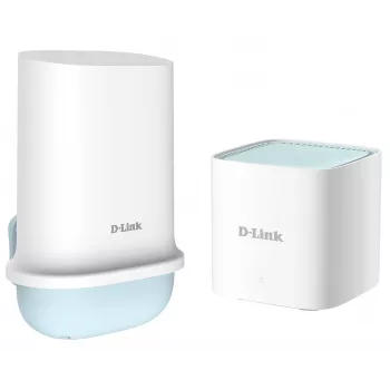 Kit D-Link 5G Wi-Fi 6 com antena externa DWP-1010/KT, branco, interno, sistema Mesh, alimentação, estado, dupla banda (2,4 GHz / 5 GHz), Wi-Fi 6 (802.11ax)
