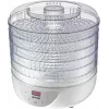 Desidratador Gorenje FDK 24 DW — branco transparente, grelha Ø31 cm, 240 W, máx 70°C