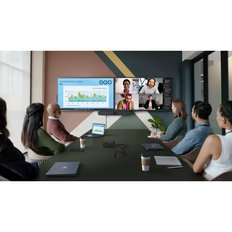 DELL P5525QC Ecrã plano de sinalização digital 138,8 cm (54,6 polegadas) LCD 400 cd/m² 4K Ultra HD preto