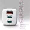 Axagon ACU-DPQ65W PD3.0 & QC4+ Carregador de parede 3 SAÍDAS 65W