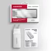Axagon ACU-DPQ65W PD3.0 & QC4+ Carregador de parede 3 SAÍDAS 65W