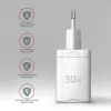 Carregador de parede Axagon ACU-PD30W 1x QC3.0/AFC/FCP/PD Type-C 30W branco