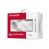Carregador de parede Axagon ACU-PD30W 1x QC3.0/AFC/FCP/PD Type-C 30W branco