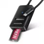 Axagon ADM2-CM Adaptador USB-C M.2 NVMe SATA 10Gbps preto