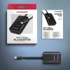 Axagon ADM2-CM Adaptador USB-C M.2 NVMe SATA 10Gbps preto
