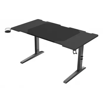 Secretária de computador reta GENESIS NDS-2249 preto MDF 140x75cm