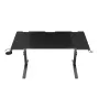 Secretária de computador reta GENESIS NDS-2249 preto MDF 140x75cm