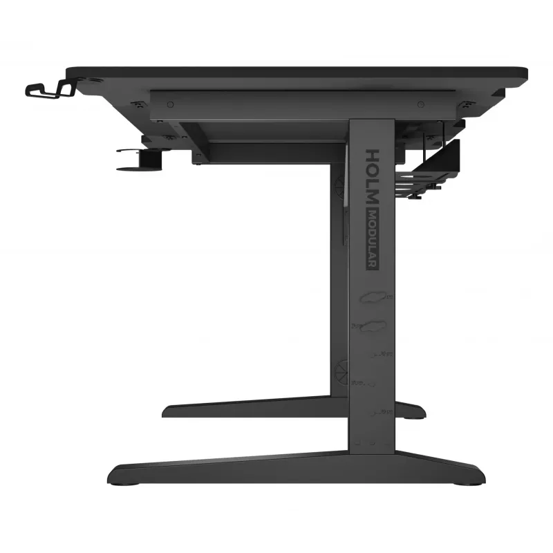 Secretária de computador reta GENESIS NDS-2249 preto MDF 140x75cm