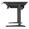 Secretária de computador reta GENESIS NDS-2249 preto MDF 140x75cm