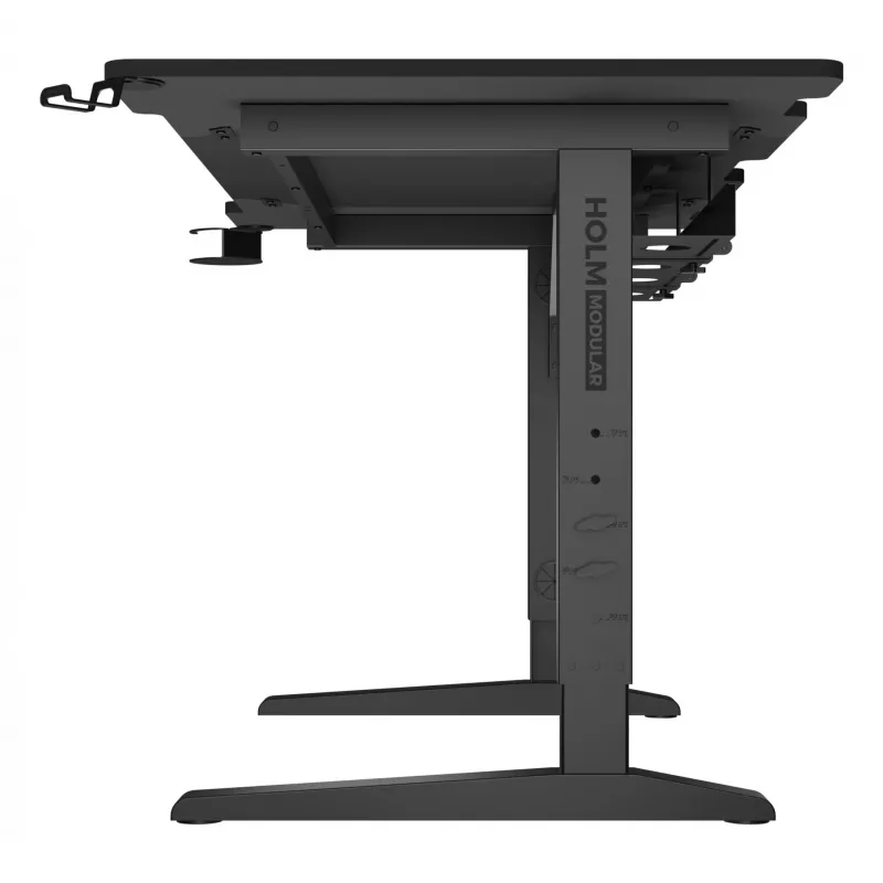 Secretária de computador reta GENESIS NDS-2249 preto MDF 140x75cm