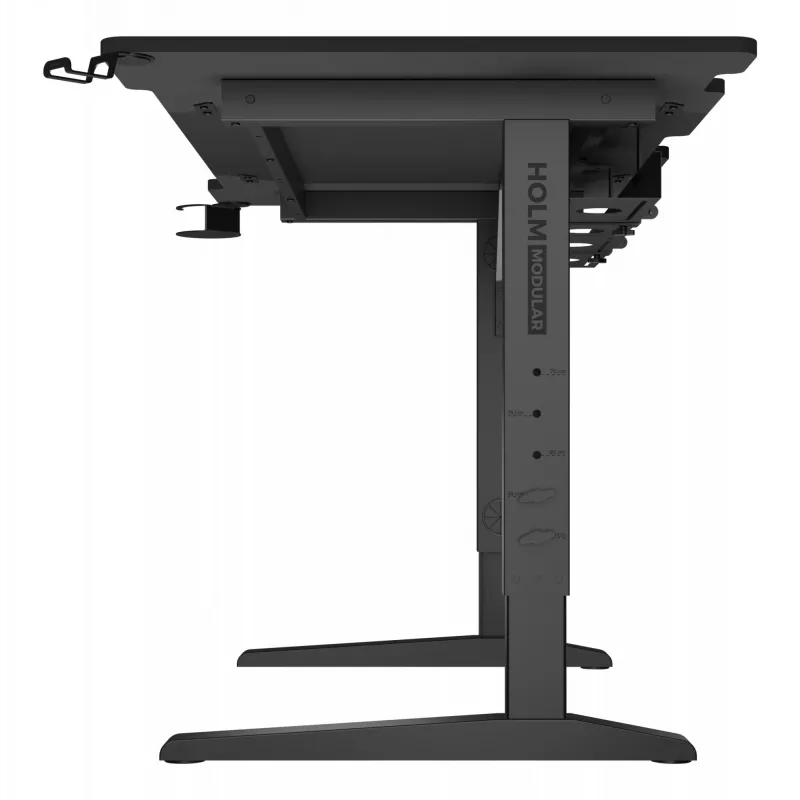 Secretária de computador reta GENESIS NDS-2249 preto MDF 140x75cm