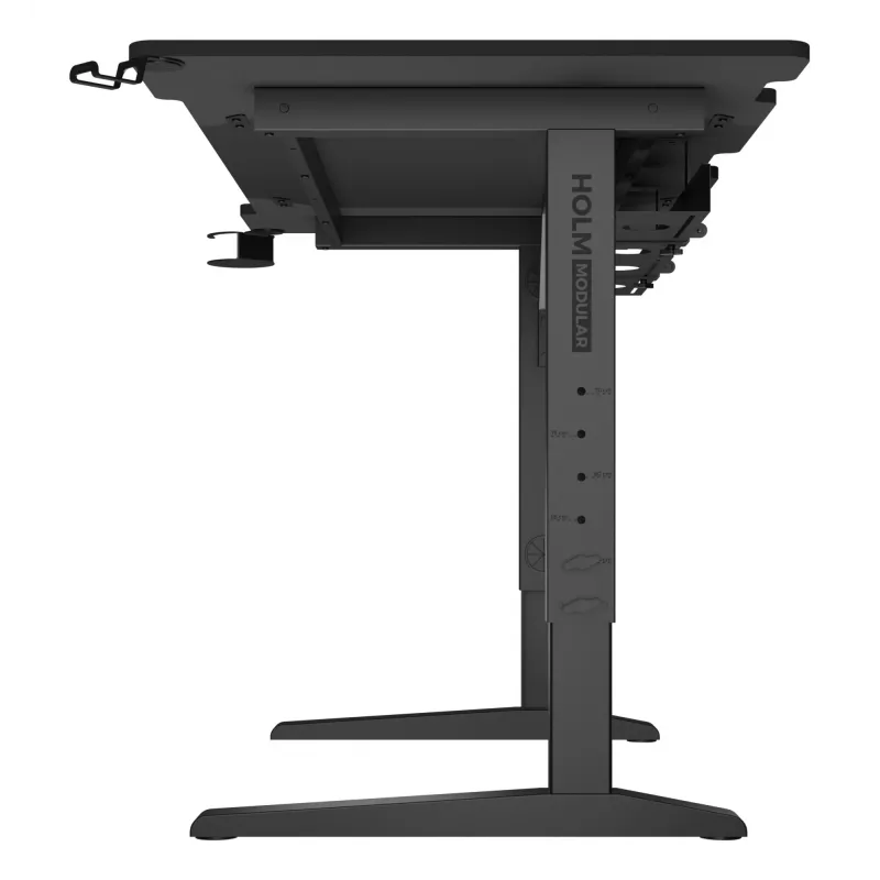 Secretária de computador reta GENESIS NDS-2249 preto MDF 140x75cm