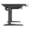 Secretária de computador reta GENESIS NDS-2249 preto MDF 140x75cm