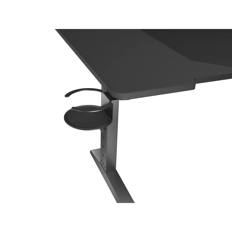 Secretária de computador reta GENESIS NDS-2249 preto MDF 140x75cm