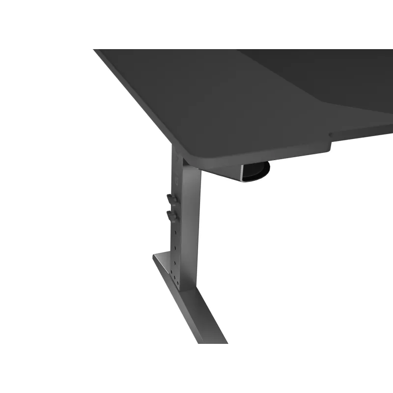 Secretária de computador reta GENESIS NDS-2249 preto MDF 140x75cm