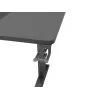 Secretária de computador reta GENESIS NDS-2249 preto MDF 140x75cm
