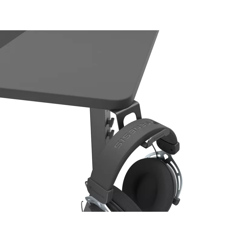Secretária de computador reta GENESIS NDS-2249 preto MDF 140x75cm