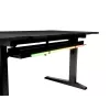 Secretária de computador reta GENESIS NDS-2249 preto MDF 140x75cm