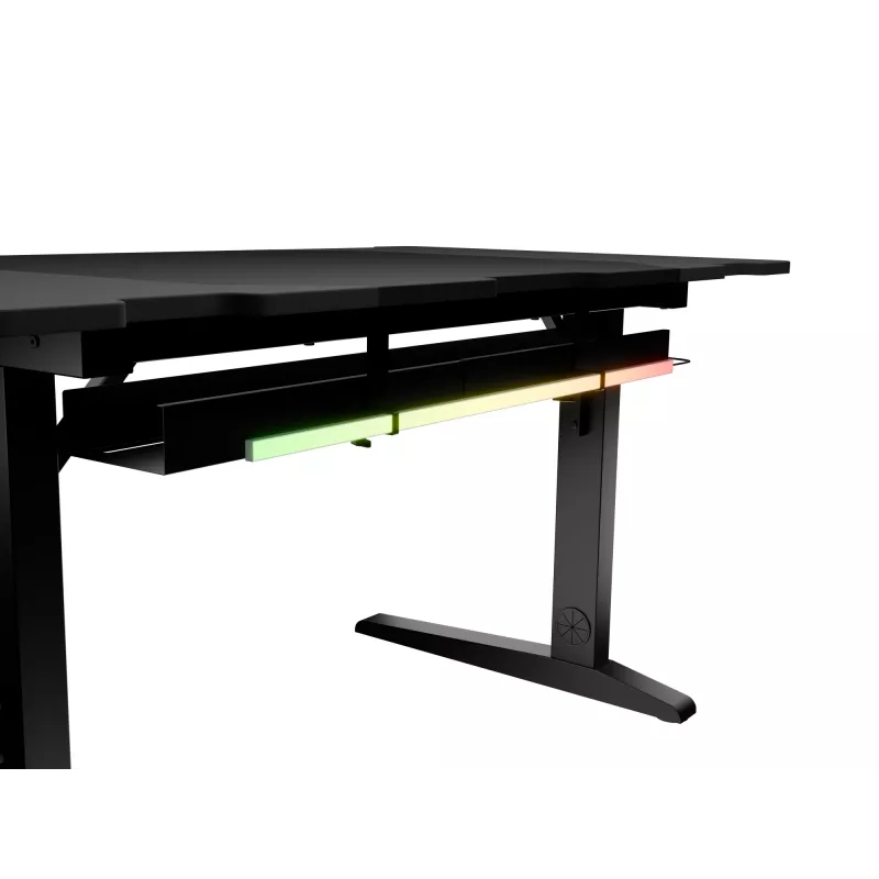 Secretária de computador reta GENESIS NDS-2249 preto MDF 140x75cm