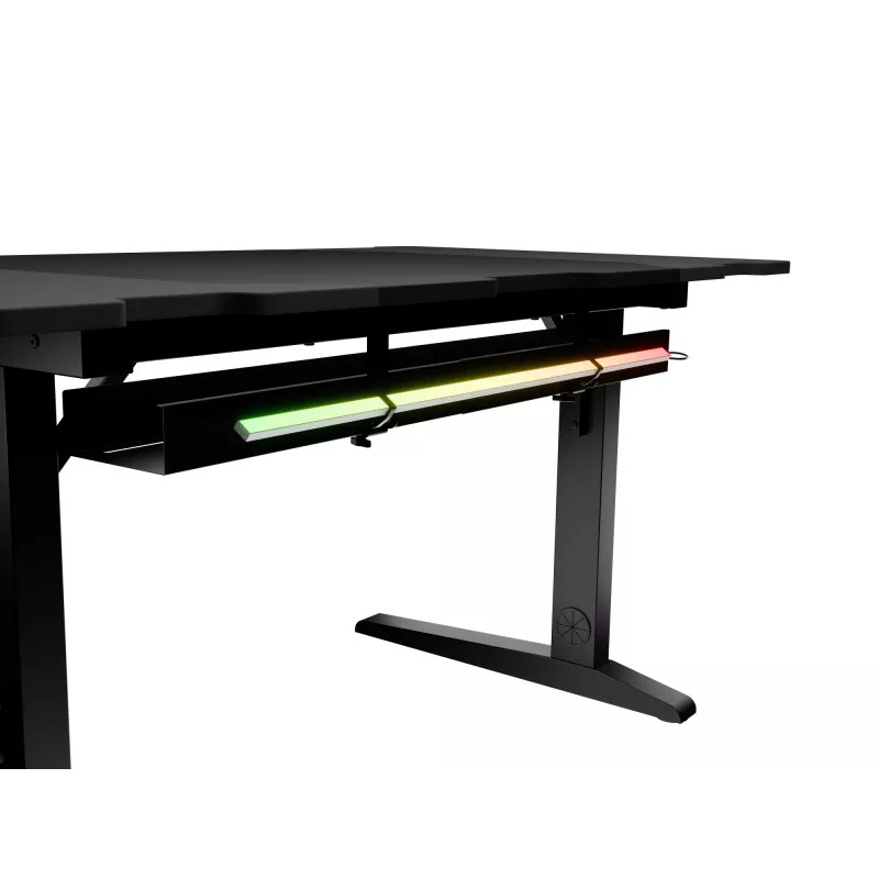 Secretária de computador reta GENESIS NDS-2249 preto MDF 140x75cm
