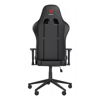 Cadeira gaming GENESIS Nitro 440 G2, assento acolchoado, tecido/couro sintético, cinzento/preto, máx. 120 kg, encosto e apoios de braços 1D ajustáveis