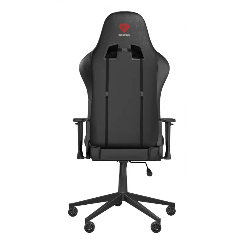 Cadeira gaming GENESIS Nitro 440 G2, assento acolchoado, tecido/couro sintético, cinzento/preto, máx. 120 kg, encosto e apoios de braços 1D ajustáveis
