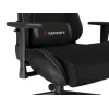 Cadeira gaming GENESIS Nitro 440 G2, assento acolchoado, tecido/couro sintético, cinzento/preto, máx. 120 kg, encosto e apoios de braços 1D ajustáveis