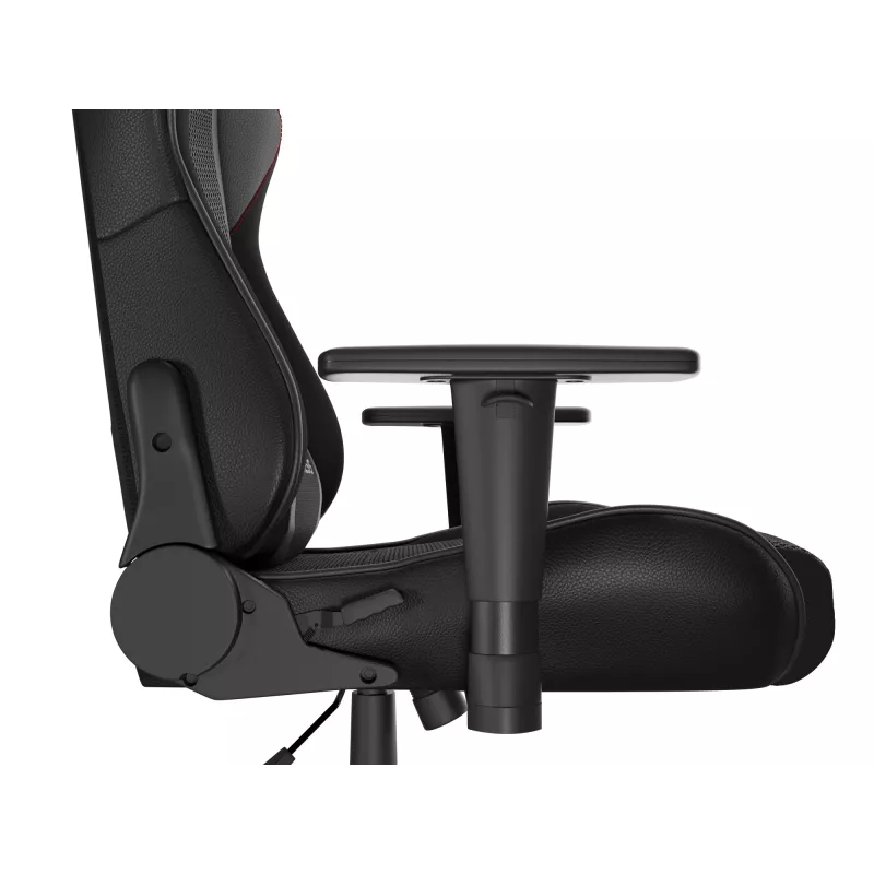 Cadeira gaming GENESIS Nitro 440 G2, assento acolchoado, tecido/couro sintético, cinzento/preto, máx. 120 kg, encosto e apoios de braços 1D ajustáveis