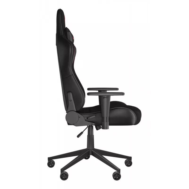 Cadeira gaming GENESIS Nitro 440 G2, assento acolchoado, tecido/couro sintético, cinzento/preto, máx. 120 kg, encosto e apoios de braços 1D ajustáveis