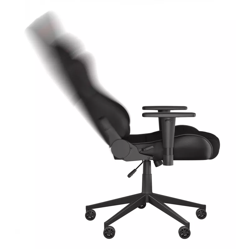Cadeira gaming GENESIS Nitro 440 G2, assento acolchoado, tecido/couro sintético, cinzento/preto, máx. 120 kg, encosto e apoios de braços 1D ajustáveis