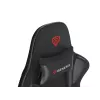 Cadeira gaming GENESIS Nitro 440 G2, assento acolchoado, tecido/couro sintético, cinzento/preto, máx. 120 kg, encosto e apoios de braços 1D ajustáveis