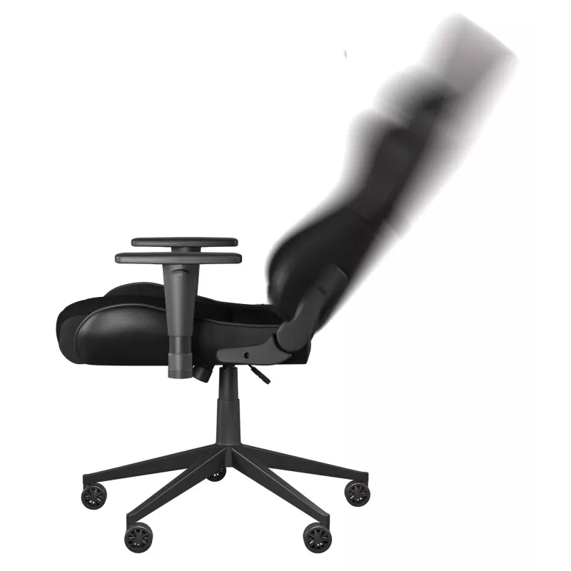 Cadeira gaming GENESIS Nitro 440 G2, assento acolchoado, tecido/couro sintético, cinzento/preto, máx. 120 kg, encosto e apoios de braços 1D ajustáveis