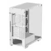 DeepCool CG580 WH R-CG580-WHNDA0-G-1 caixa de PC Mid Tower, ATX/micro-ATX/Mini-ITX, 2x vidro temperado, suporte para ventoinhas de 120/140 mm, 2x baías de 3,5 polegadas + 3x baías de 2,5 polegadas, sem fonte de alimentação, branca