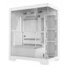 DeepCool CG580 WH R-CG580-WHNDA0-G-1 caixa de PC Mid Tower, ATX/micro-ATX/Mini-ITX, 2x vidro temperado, suporte para ventoinhas de 120/140 mm, 2x baías de 3,5 polegadas + 3x baías de 2,5 polegadas, sem fonte de alimentação, branca