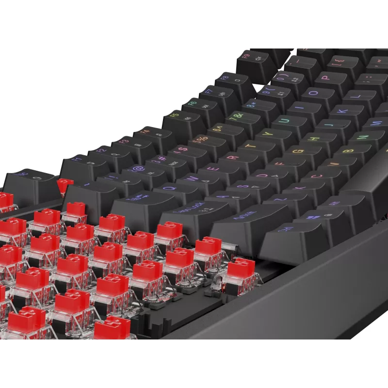 Genesis Thor 230 TKL teclado mecânico gaming com fios, US, preto, Outemu Red