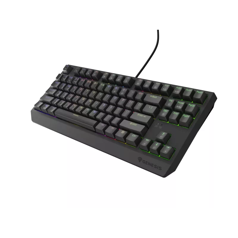Genesis Thor 230 TKL teclado mecânico gaming com fios, US, preto, Outemu Red