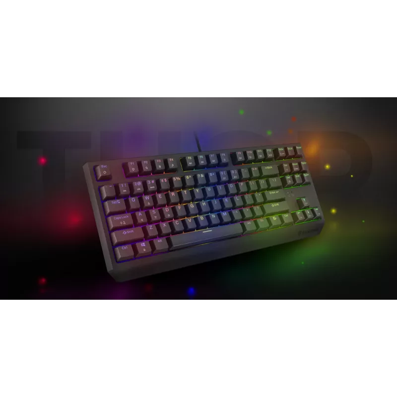 Genesis Thor 230 TKL teclado mecânico gaming com fios, US, preto, Outemu Red