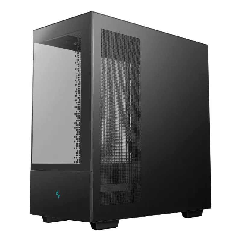 DeepCool CH690 Digital R-CH690-BKNNA0D-G-1 caixa de PC Mid Tower, ATX/micro-ATX/Mini-ITX, 2x vidro temperado, 1x baía de 3,5 polegadas + 3x baías de 2,5 polegadas, 8 ranhuras de expansão, sem fonte de alimentação, preta