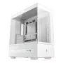 DeepCool CH690 Digital WH R-CH690-WHNNA0D-G-1 caixa de PC Mid Tower, ATX/micro-ATX/Mini-ITX, 2x vidro temperado, 1x baía de 3,5 polegadas + 3x baías de 2,5 polegadas, 8 ranhuras de expansão, sem fonte de alimentação, branca