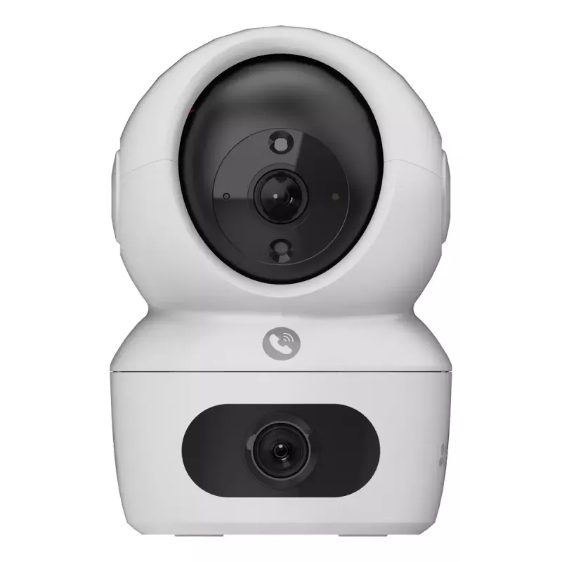 Câmara de vigilância IP EZVIZ H7c Dual 2K (2560×1440), lente dupla, interior, Wi‑Fi/ETH, microSD até 512 GB