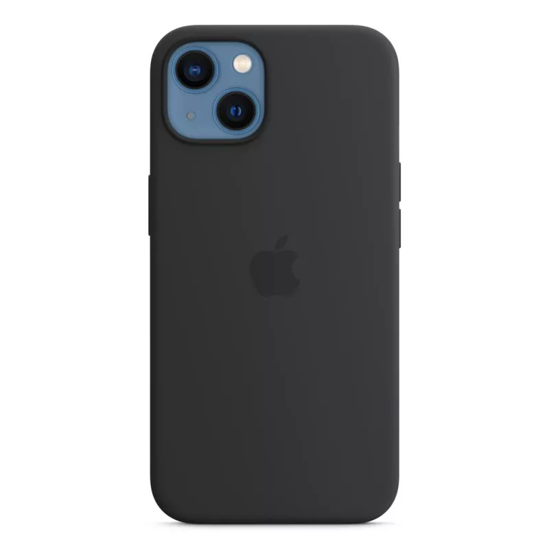 Capa de silicone Apple iPhone 13 com MagSafe - meia-noite