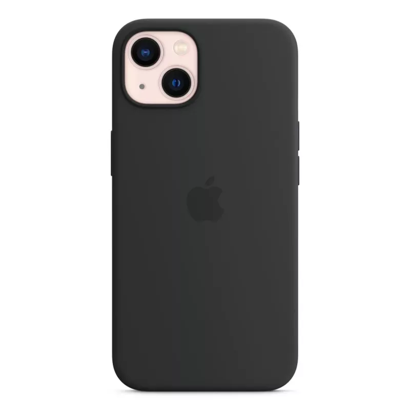Capa de silicone Apple iPhone 13 com MagSafe - meia-noite