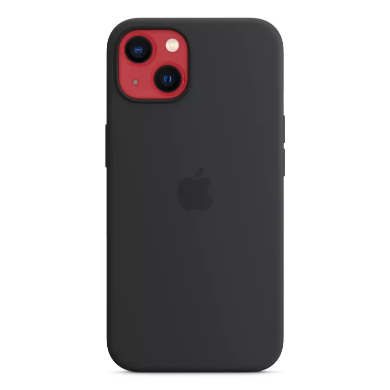 Capa de silicone Apple iPhone 13 com MagSafe - meia-noite