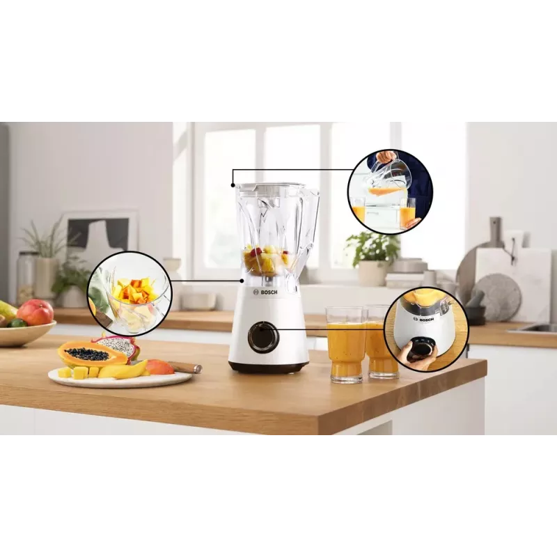 Liquidificadora Bosch Serie 4 MMB6141W 1,5 L liquidificadora de mesa 1200 W branco