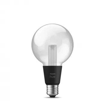 Lâmpada inteligente Philips Hue White and Colour Ambience G95 E27, 6,8 W, Bluetooth/Zigbee, transparente