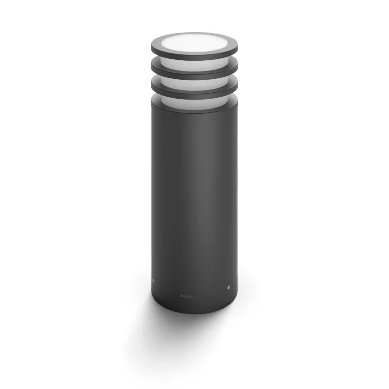 Philips Hue Lucca candeeiro de exterior de pé, E27, 9 W, 806 lm, branco quente, IP44, regulável