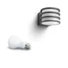 Philips Hue White Lucca Candeeiro de parede exterior, Candeeiro inteligente exterior, Bluetooth/Zigbee, Antracite, LED, Alumínio, E27