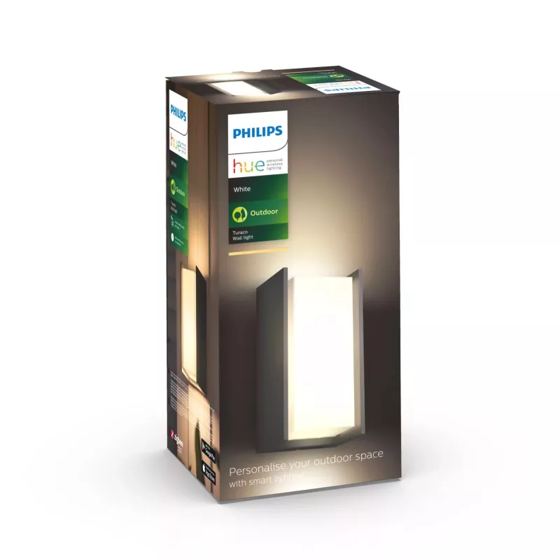 Aplique de parede inteligente Philips Hue White Turaco Outdoor